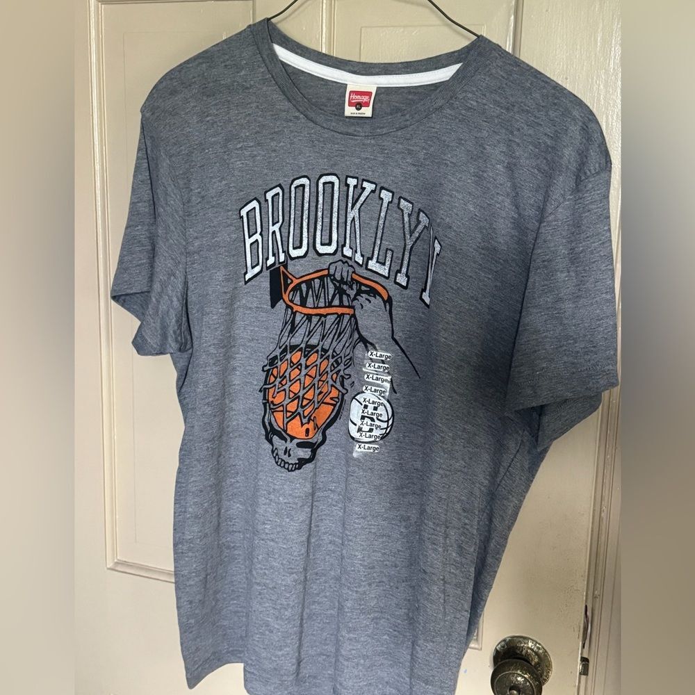 Homage Brooklyn Nets Grateful Dead Men's Basketball Shirt XL